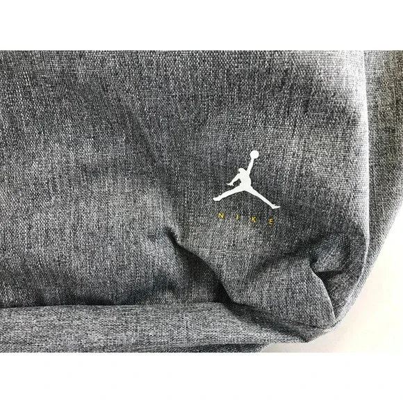 NEW NIKE AIR JORDAN JUMPMAN BACKPACK GRAY 13"LAPTOP STORAGE BLACK SCHOOL BAG - Picture 3 of 14